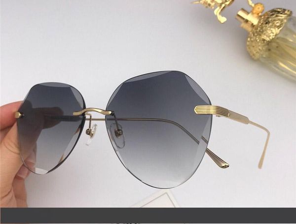 luxury women sunglasses designer oval rimless glasses lens cutting specially designed eyewear uv400 protection come with box, White;black
luxury women sunglasses designer oval rimless glasses lens cutting specially designed eyewear uv400 protection come with box, White;black