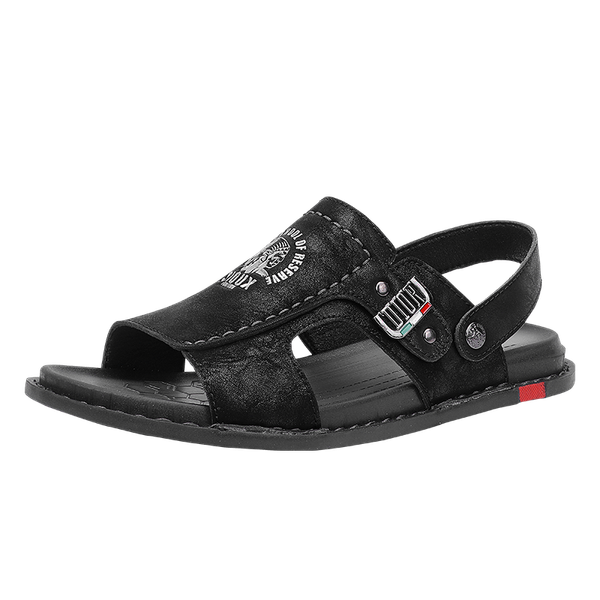 new model nubuck leather plus-size male sandals anti skidding sandals for men, Black
new model nubuck leather plus-size male sandals anti skidding sandals for men, Black