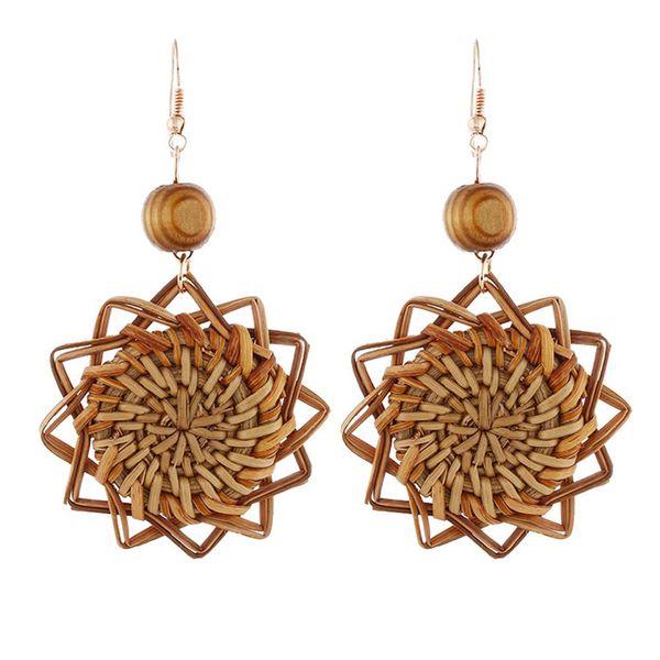 ethnic holiday floral dangle bead weaving rattan pendant female statement hook earrings women jewelry ear ornament vitage new, Silver
ethnic holiday floral dangle bead weaving rattan pendant female statement hook earrings women jewelry ear ornament vitage new, Silver