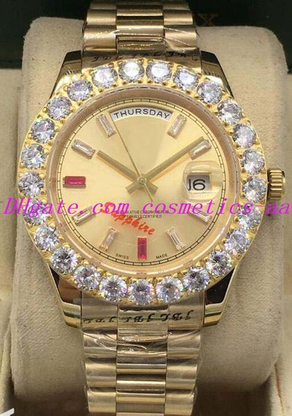 luxury watch 3 style mens ii 18k gold 43mm diamond ruby watch bigger diamond bezel 218235 automatic fashion date men's watches wristwat, Slivery;brown
luxury watch 3 style mens ii 18k gold 43mm diamond ruby watch bigger diamond bezel 218235 automatic fashion date men's watches wristwat, Slivery;brown