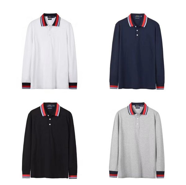 autumn winter new designer men's t-shirt casual fashion polo shirt paul color thread cuff neckline, White;black
autumn winter new designer men's t-shirt casual fashion polo shirt paul color thread cuff neckline, White;black