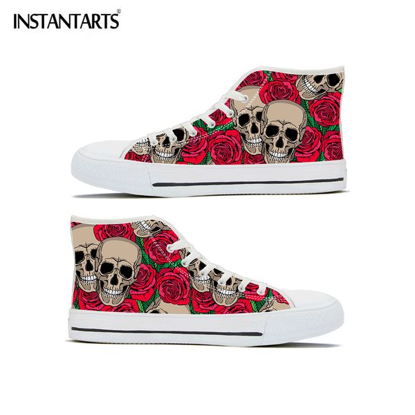 instantarts skull with rose printing flats shoes high lace up canvas shoes brand design brethable walking sneakers light, Black
instantarts skull with rose printing flats shoes high lace up canvas shoes brand design brethable walking sneakers light, Black