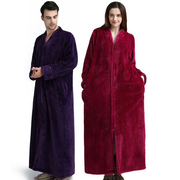 winter thermal plus size extra long thick grid man flannel bathrobe pregnant zipper warm bath robe dressing gown, Black;brown
winter thermal plus size extra long thick grid man flannel bathrobe pregnant zipper warm bath robe dressing gown, Black;brown