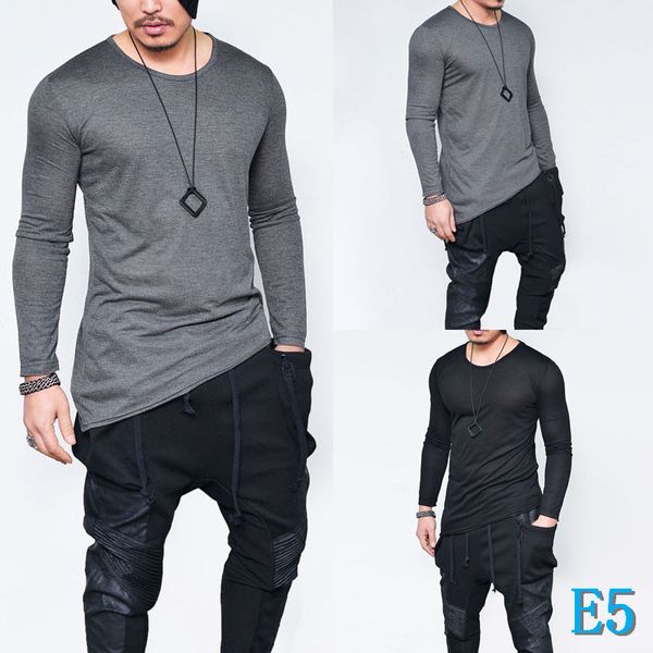men t-shirt casual 2019 oblique hem anti-wrinkle crew neck thin slim tees size m-xxxle5, White;black
men t-shirt casual 2019 oblique hem anti-wrinkle crew neck thin slim tees size m-xxxle5, White;black