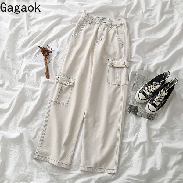 women's pants & capris gagaok women casual pant spring autumn solid pockets button high full length loose harajuku wild chic female fas, Black;white
women's pants & capris gagaok women casual pant spring autumn solid pockets button high full length loose harajuku wild chic female fas, Black;white