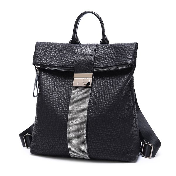 women's leather backpack satchel travel school rucksack bag black bookbag casual back pack satchel casual mochila c1318
women's leather backpack satchel travel school rucksack bag black bookbag casual back pack satchel casual mochila c1318