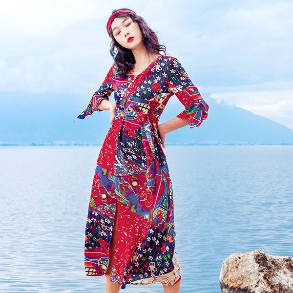 women's summer mid-long chiffon slim bali v-neck seaside holiday a dress beach skirt beach skirt dress, White;black
women's summer mid-long chiffon slim bali v-neck seaside holiday a dress beach skirt beach skirt dress, White;black