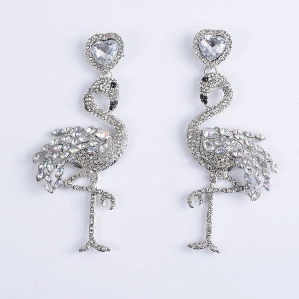 2019 new earrings jewelry women cute animal cz rhinestone long drop earrings female heart crystal dangle earings, Silver
2019 new earrings jewelry women cute animal cz rhinestone long drop earrings female heart crystal dangle earings, Silver