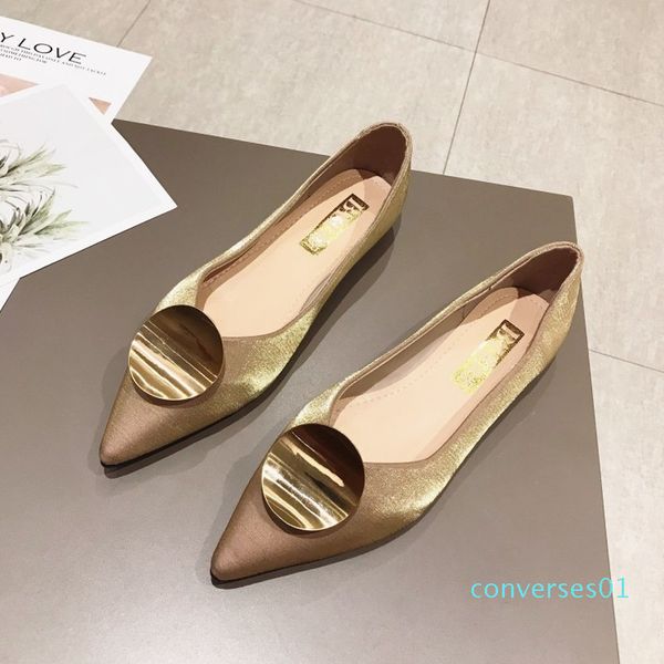 2020 spring new soft leather metal round buckle shoes woman ballet flats pointed toe shallow mouth slip-on ladies loafers 16-05 co01, Black
2020 spring new soft leather metal round buckle shoes woman ballet flats pointed toe shallow mouth slip-on ladies loafers 16-05 co01, Black