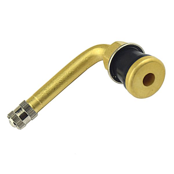 valve stem bent 90 degree angled - brass stem, snap-in rubber base - tubeless tire rim - motorcycle scooter atv
valve stem bent 90 degree angled - brass stem, snap-in rubber base - tubeless tire rim - motorcycle scooter atv