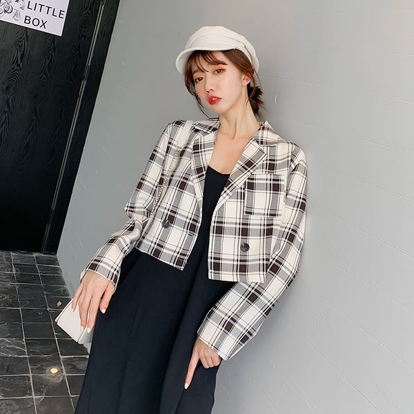 черные женщины plaid пиджаки 2020 новая мода леди работы в офисе костюма кармана куртки пальто вскользь сыпучие топы с длинным рукавом femme, White;black
черные женщины plaid пиджаки 2020 новая мода леди работы в офисе костюма кармана куртки пальто вскользь сыпучие топы с длинным рукавом femme, White;black