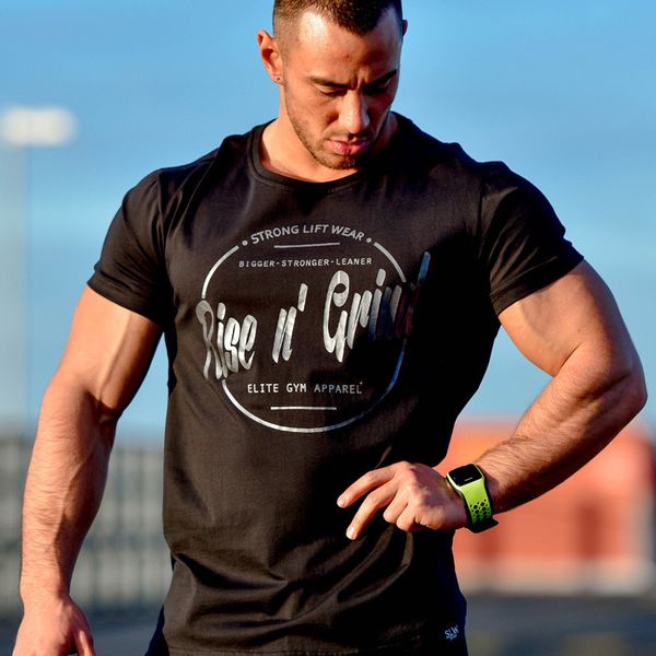 men's short sleeve shirt fitness clothing all cotton jersey sports short sleeve t-shirt muscle fitness brothers running training, White;black
men's short sleeve shirt fitness clothing all cotton jersey sports short sleeve t-shirt muscle fitness brothers running training, White;black