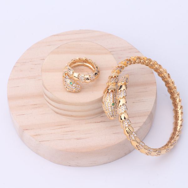 fashion brand jewelry sets lady brass glossy surface spacing diamond single circles snake serpent 18k gold engagement bracelets ring 3 color, Slivery;golden
fashion brand jewelry sets lady brass glossy surface spacing diamond single circles snake serpent 18k gold engagement bracelets ring 3 color, Slivery;golden