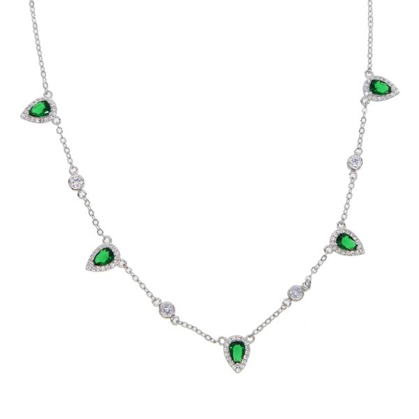 wholesale- choker silver plated women necklace fashion jewelry water drop charm green emerald clear cz stone paved gorgeous women jewelry
wholesale- choker silver plated women necklace fashion jewelry water drop charm green emerald clear cz stone paved gorgeous women jewelry