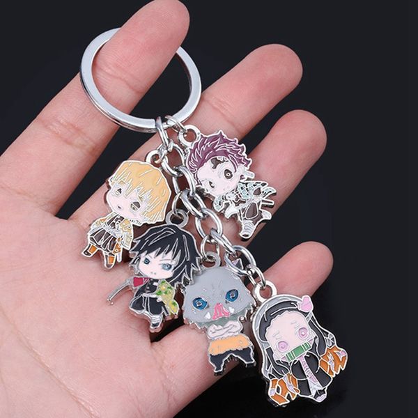 metal demon slayer keychain keyring printing cute pendant accessories gifts, Silver
metal demon slayer keychain keyring printing cute pendant accessories gifts, Silver