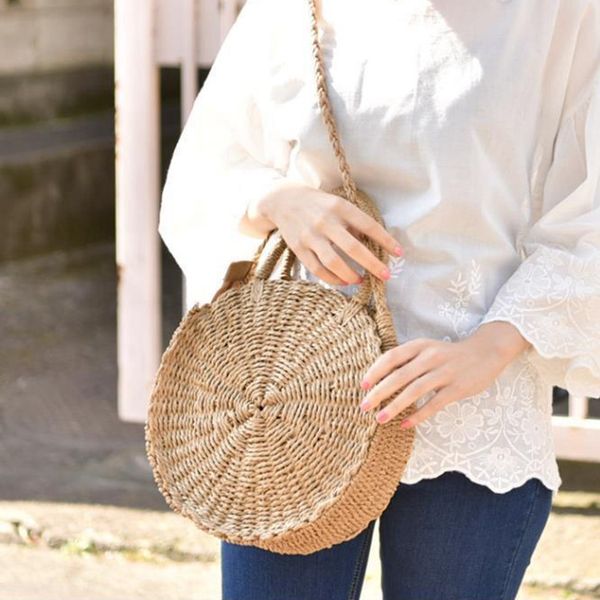straw retro lady bag rattan women round straw handbag vintage knitted messenger purse
straw retro lady bag rattan women round straw handbag vintage knitted messenger purse