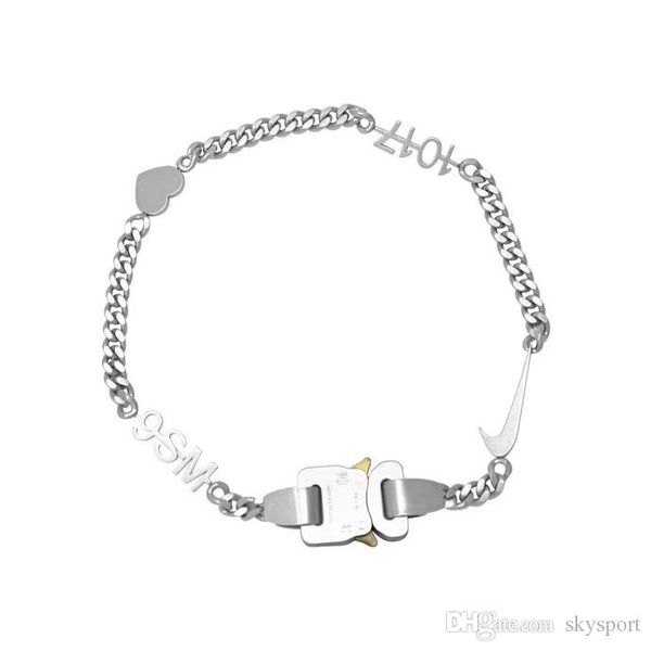2019 alyx studio logo metal hero chain necklace bracelet belts men women hip hop outdoor street accessories festival gift 99, Silver
2019 alyx studio logo metal hero chain necklace bracelet belts men women hip hop outdoor street accessories festival gift 99, Silver