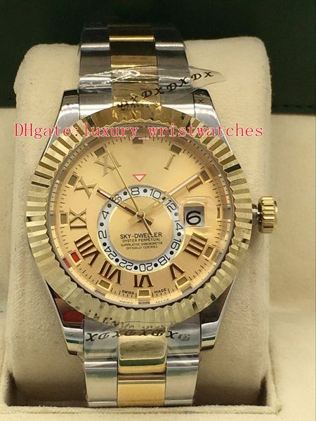 11 colors elling wristwatchs 42mm sky-dweller 326938 326935 gmt working 18k gold & steel 2813 movement automatic mens watch watches, Slivery;brown
11 colors elling wristwatchs 42mm sky-dweller 326938 326935 gmt working 18k gold & steel 2813 movement automatic mens watch watches, Slivery;brown