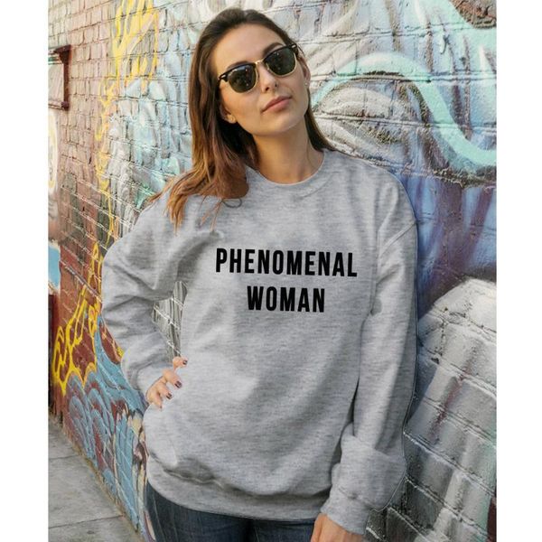 phenomenal woman sweatshirt casual women's rights slogan pullovers ladies graphic feminist sweatshirts streetwear, Black
phenomenal woman sweatshirt casual women's rights slogan pullovers ladies graphic feminist sweatshirts streetwear, Black
