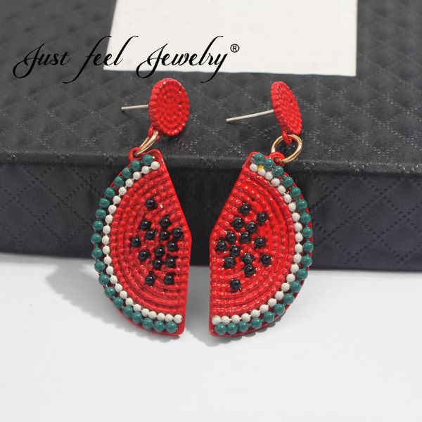just feel new trendy handmade fruit beaded dangle earrings women bohemian wedding special strawberry watermelon earring jewelry, Silver
just feel new trendy handmade fruit beaded dangle earrings women bohemian wedding special strawberry watermelon earring jewelry, Silver