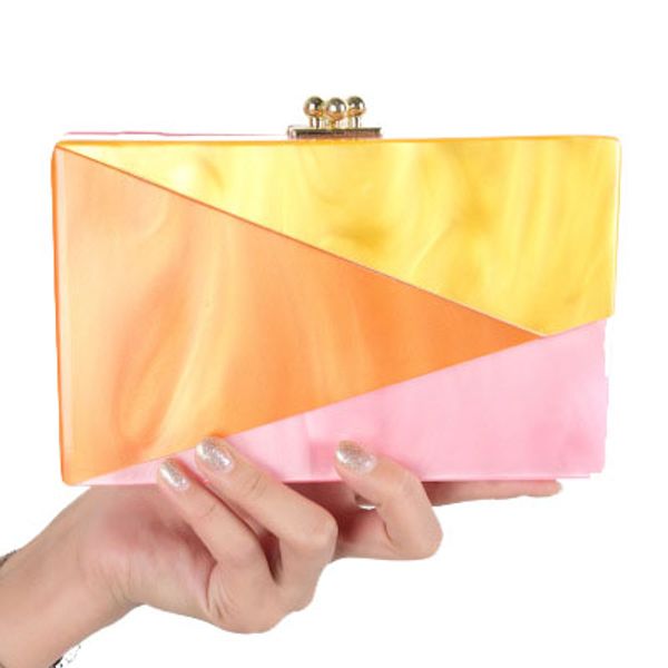 fashion stitching color chain acrylic dinner party opponents shoulder bag messenger bag small square package
fashion stitching color chain acrylic dinner party opponents shoulder bag messenger bag small square package