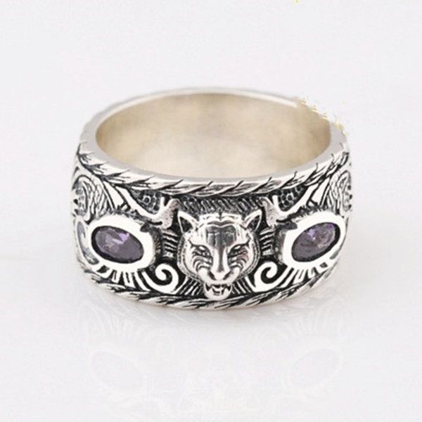 s925 retro sterling silver inlaid tiger head ring trend hip hop men and women couple jewelry gift
s925 retro sterling silver inlaid tiger head ring trend hip hop men and women couple jewelry gift