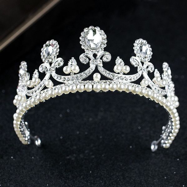 crystal women hair jewelry wedding tiara european bride rhinestone pearl gold silver color wedding tiaras crown bridal hair accessories, White;golden
crystal women hair jewelry wedding tiara european bride rhinestone pearl gold silver color wedding tiaras crown bridal hair accessories, White;golden