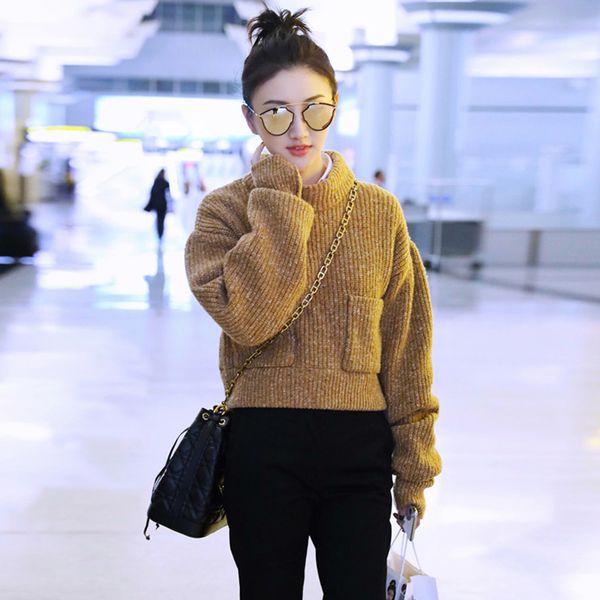 women pullover and sweater fashion brand knitted jumpers autumn winter warm female clothes girl solid color, White;black
women pullover and sweater fashion brand knitted jumpers autumn winter warm female clothes girl solid color, White;black