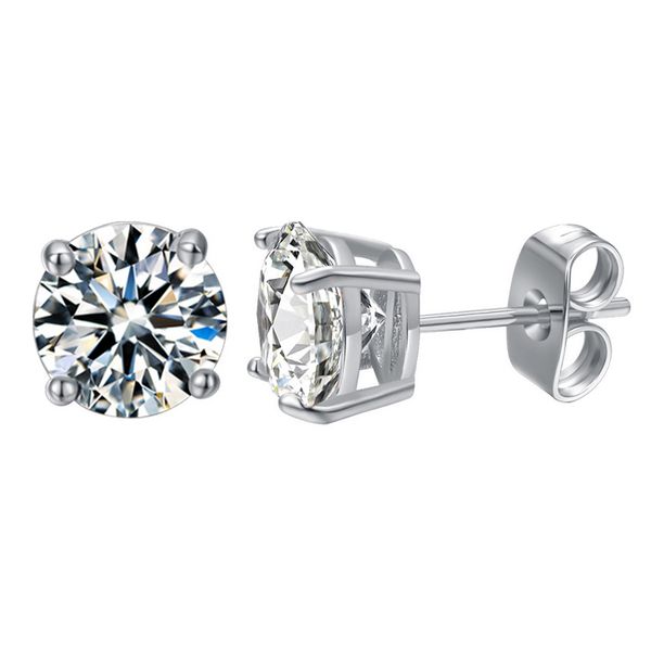 luckyshine dazzling round white cubic zirconia fashion party women men stud earrigs brand new 8 mm, Golden;silver
luckyshine dazzling round white cubic zirconia fashion party women men stud earrigs brand new 8 mm, Golden;silver