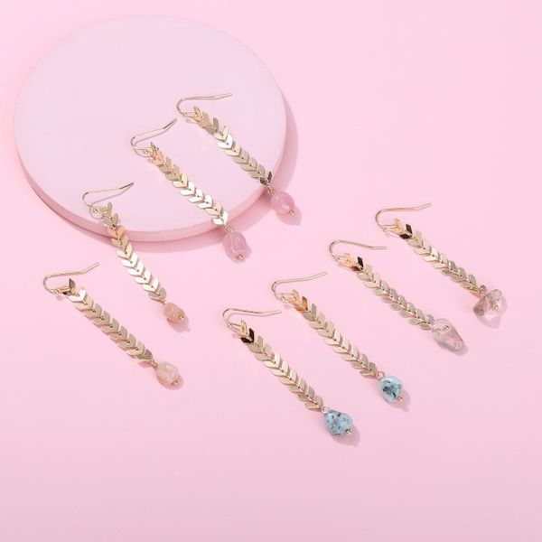 qingdao earrings natural stone aircraft chain pendeloque cut woman fund ins, Golden;silver
qingdao earrings natural stone aircraft chain pendeloque cut woman fund ins, Golden;silver