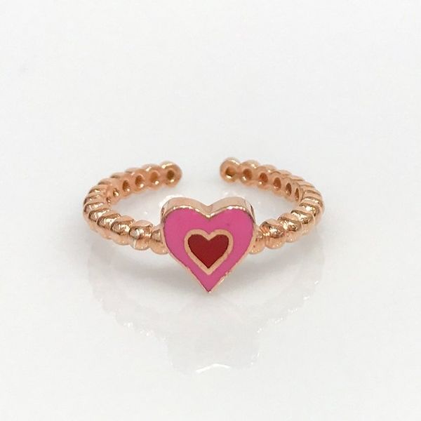 tiny unconscionable trend colorful heart silver joint ring, Golden;silver
tiny unconscionable trend colorful heart silver joint ring, Golden;silver