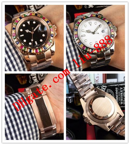 2 style men fashion wathces 40mm rainbow diamond bezel 116695 rose gold steel bracelet automatic luxury watch ing, Slivery;brown
2 style men fashion wathces 40mm rainbow diamond bezel 116695 rose gold steel bracelet automatic luxury watch ing, Slivery;brown