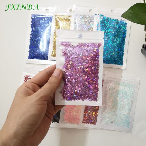 fxinba 10g laser four star sequin diy crystal slime supplies ultra-thin slices nails art tips accessories decoration toys kids
fxinba 10g laser four star sequin diy crystal slime supplies ultra-thin slices nails art tips accessories decoration toys kids