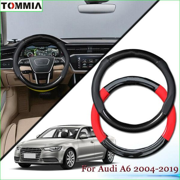 anti-slip carbon fiber leather car steering wheel cover for audi a6 2004-2019
anti-slip carbon fiber leather car steering wheel cover for audi a6 2004-2019