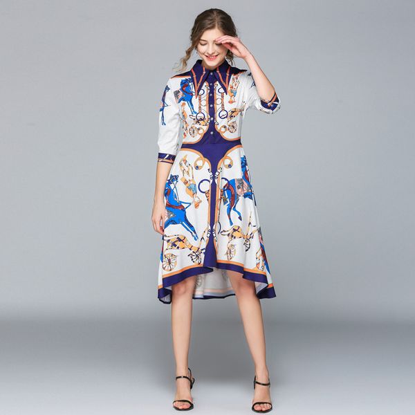 fashion designer runway dress summer women dress female lapel collar half sleeve shift irregular midi shirt, Black;gray
fashion designer runway dress summer women dress female lapel collar half sleeve shift irregular midi shirt, Black;gray
