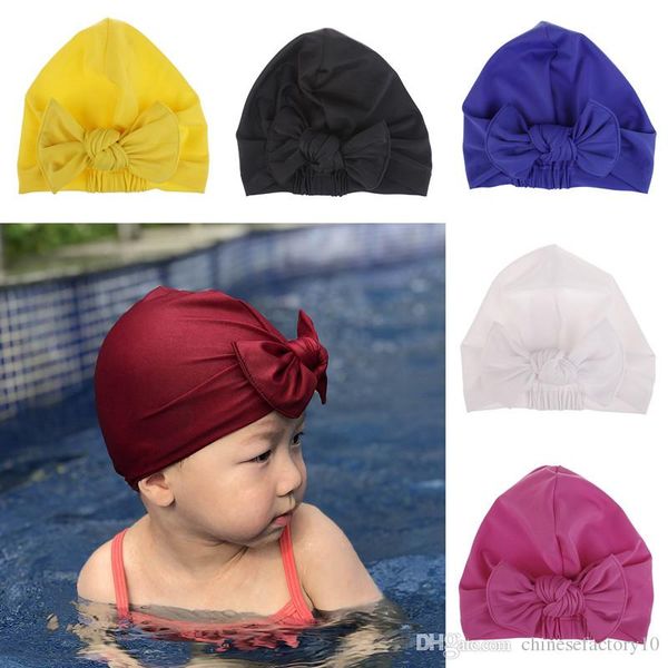 6 colors girls boys swim hat sun hat newborn toddler turban bow hat solid colors new, Yellow
6 colors girls boys swim hat sun hat newborn toddler turban bow hat solid colors new, Yellow