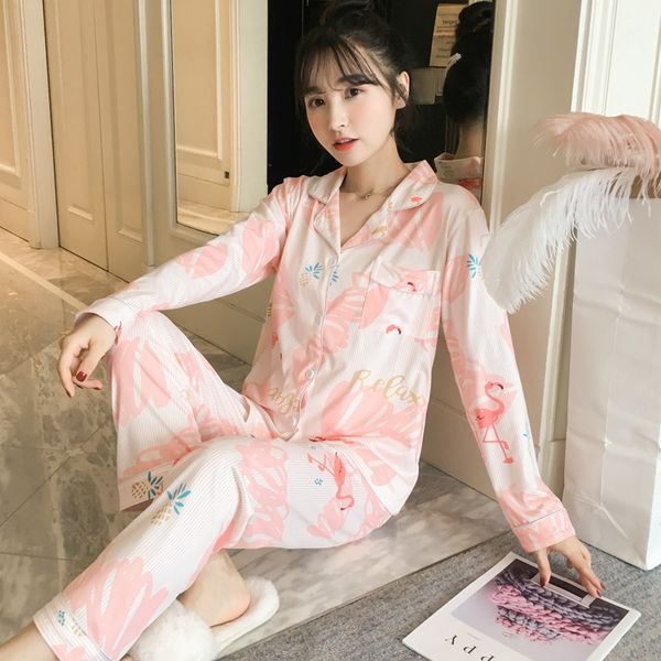 2019 spring cotton pajama sets for women long sleeve pyjama cute girl cartoon print sleepwear homewear pijama mujer home clothes, Blue;gray
2019 spring cotton pajama sets for women long sleeve pyjama cute girl cartoon print sleepwear homewear pijama mujer home clothes, Blue;gray