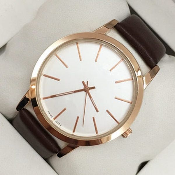 2019 new luxury women/man leather watches black/brown band dress lady watch classic male/female quartz rose gold relojes de marca mujer, Slivery;brown
2019 new luxury women/man leather watches black/brown band dress lady watch classic male/female quartz rose gold relojes de marca mujer, Slivery;brown