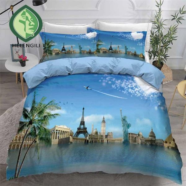 helengili 3d bedding set travel painting print duvet cover set bedclothes with pillowcase bed home textiles #lvx04
helengili 3d bedding set travel painting print duvet cover set bedclothes with pillowcase bed home textiles #lvx04