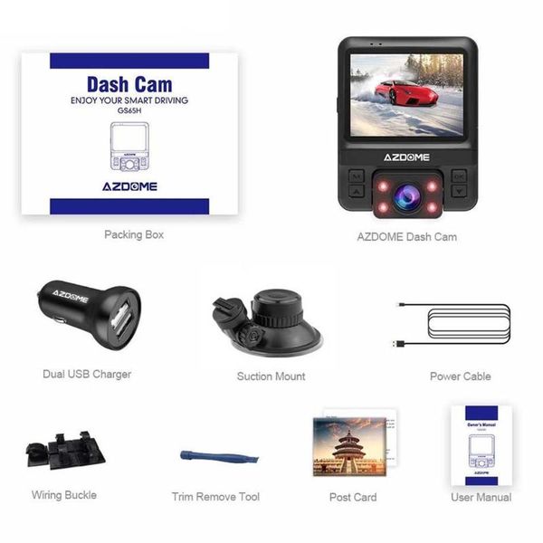 azdome dual lens car dvr dash cam front full hd 1080p rear 720p video recorder car camera night vision gps
azdome dual lens car dvr dash cam front full hd 1080p rear 720p video recorder car camera night vision gps