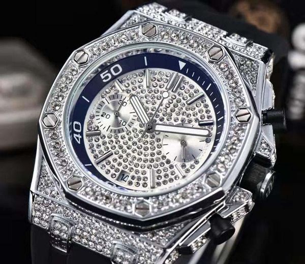 dress men diamond watches with rubber strap rose gold royal oak women designer luxury watches iced out wristwatch movement all subdial work, Slivery;brown
dress men diamond watches with rubber strap rose gold royal oak women designer luxury watches iced out wristwatch movement all subdial work, Slivery;brown