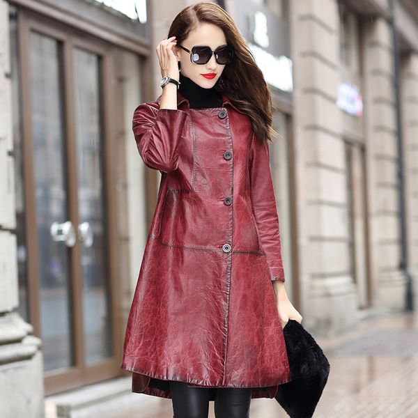 real genuine leather jacket spring autumn coat women clothes 2019 korean vintage sheepskin coat chaqueta mujer bl18t929 zt3094, Black
real genuine leather jacket spring autumn coat women clothes 2019 korean vintage sheepskin coat chaqueta mujer bl18t929 zt3094, Black