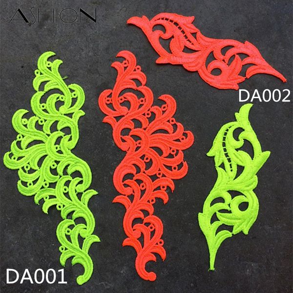 2 pairs venise fluorescent yellow orange flower lace trim tango dance ballet costumes dress decor sewing applique crafts da001, Pink;blue
2 pairs venise fluorescent yellow orange flower lace trim tango dance ballet costumes dress decor sewing applique crafts da001, Pink;blue