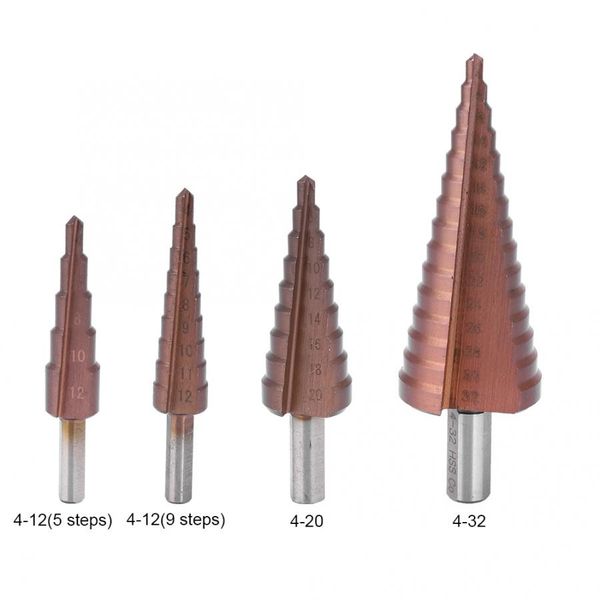 step drill bit multifunctional high speed steel cobalt coating m35 triangular shank hole cutter
step drill bit multifunctional high speed steel cobalt coating m35 triangular shank hole cutter