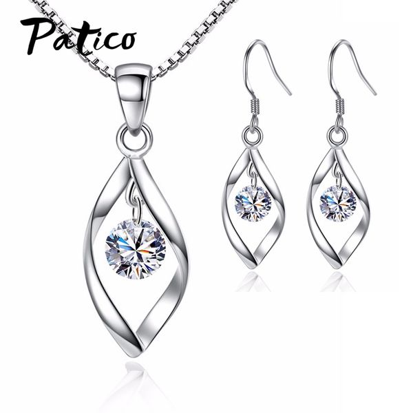 new brand korean women 925 sterling silver necklaces earrings sets cubic zirconia ear rings pendant necklaces bridal jewelry
new brand korean women 925 sterling silver necklaces earrings sets cubic zirconia ear rings pendant necklaces bridal jewelry