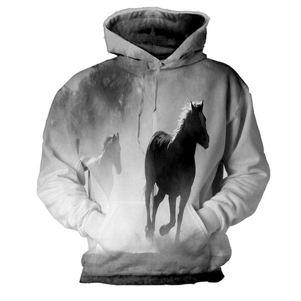 2018 animal printed hoodies 3d men women hooded pullover horse print sweatshirts casual loose men coat plus size 3xl, Black
2018 animal printed hoodies 3d men women hooded pullover horse print sweatshirts casual loose men coat plus size 3xl, Black
