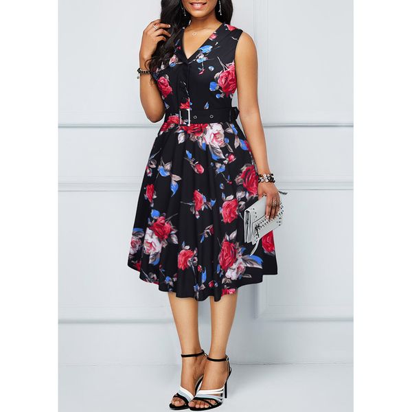 european and american spring 2019 new women's wear retro hepburn 50s dress printed a-line skirt, Black;gray
european and american spring 2019 new women's wear retro hepburn 50s dress printed a-line skirt, Black;gray