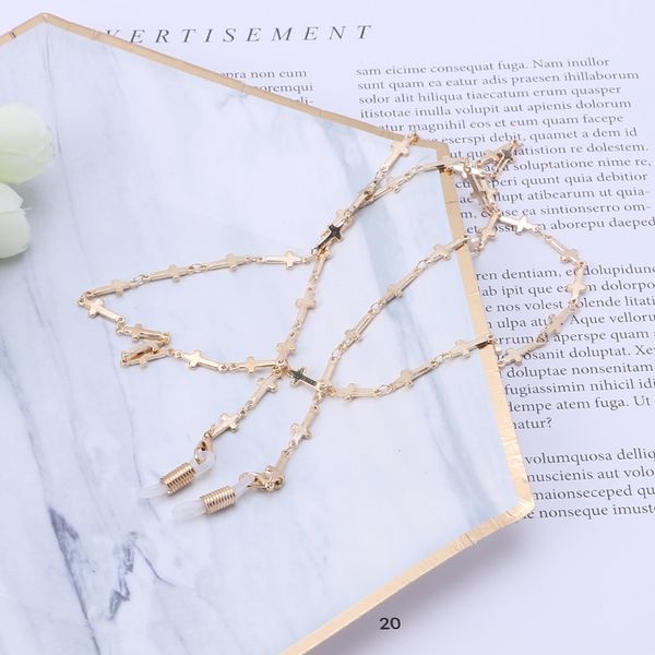 reading glasses chain sunglasses holder neck strap metal laces eyewear gold rope, Silver
reading glasses chain sunglasses holder neck strap metal laces eyewear gold rope, Silver
