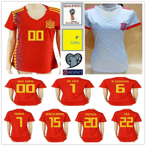 2018 world cup women spain soccer jersey iniesta asensio callejon isco sergio ramos pique morata custom woman man kids youth football shirt, Black
2018 world cup women spain soccer jersey iniesta asensio callejon isco sergio ramos pique morata custom woman man kids youth football shirt, Black