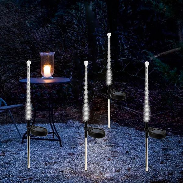 Solar Garden Stake Lights Outdoor Solar Powered Yard Lawn Path Light 25led Waterproof Landscape Lamp Solar Led Meteor Shower Light